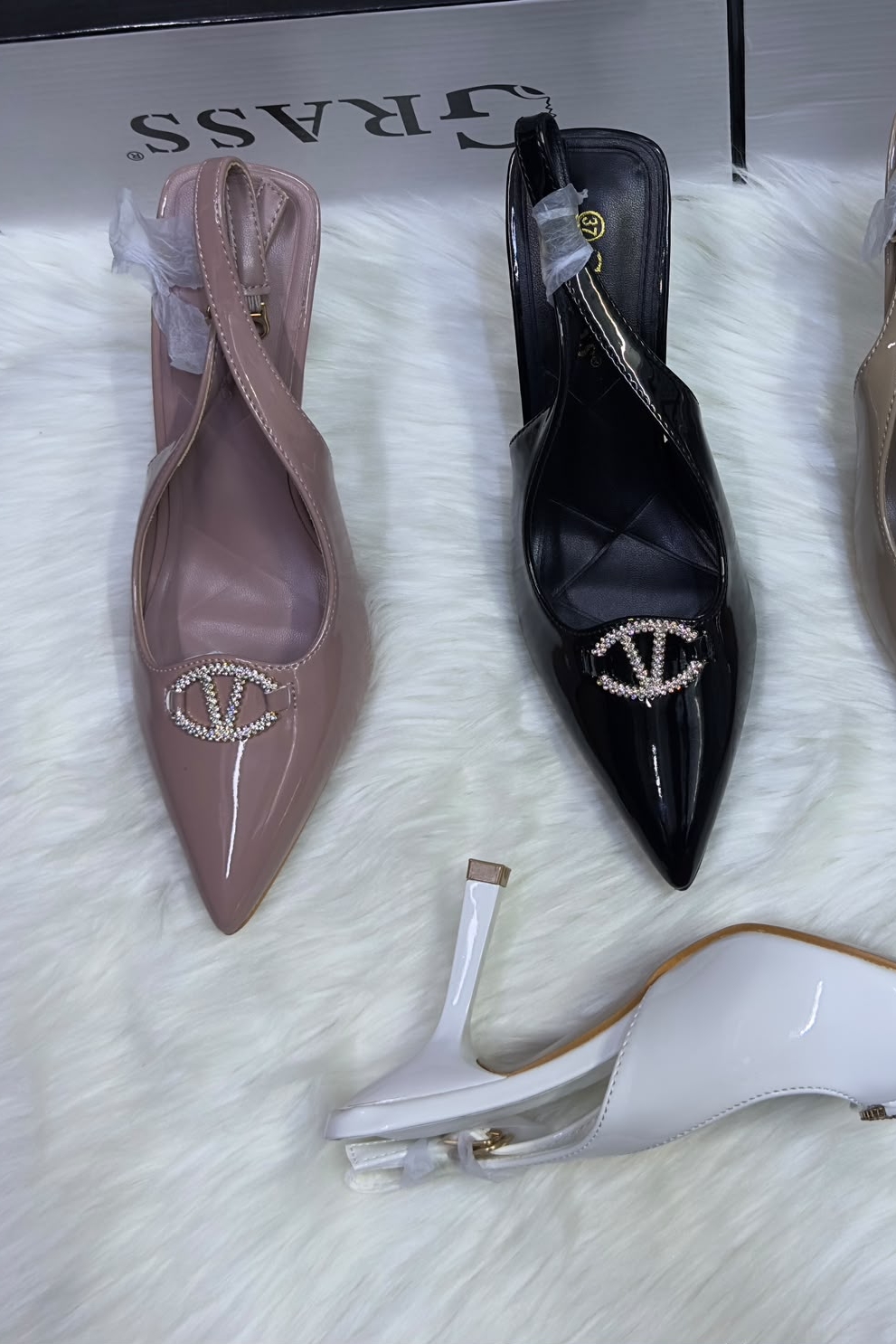 Grass Slingback Mule for ladies